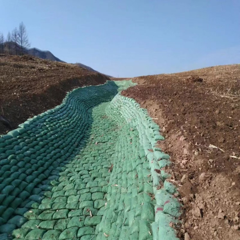 Geotextile Geobags for Slope Stabilization