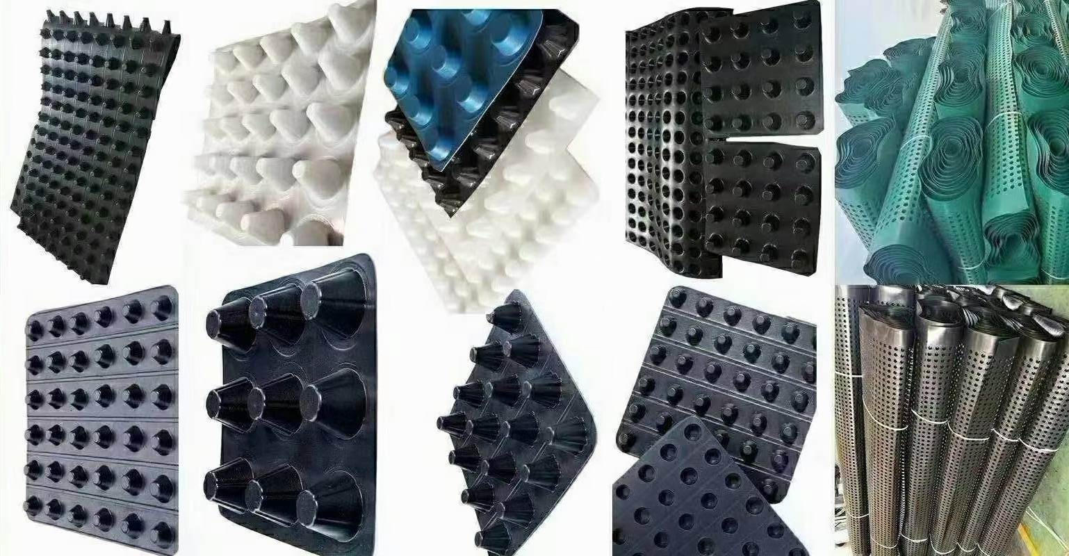 High compressive strength drainage board