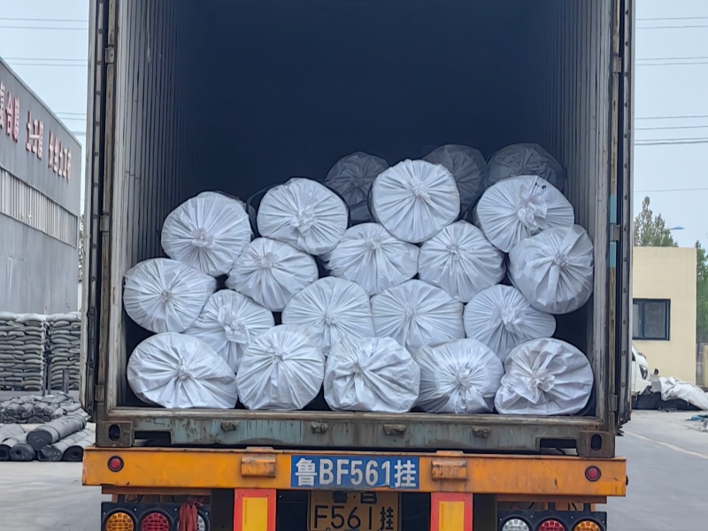 Protective wrapping for geomembrane