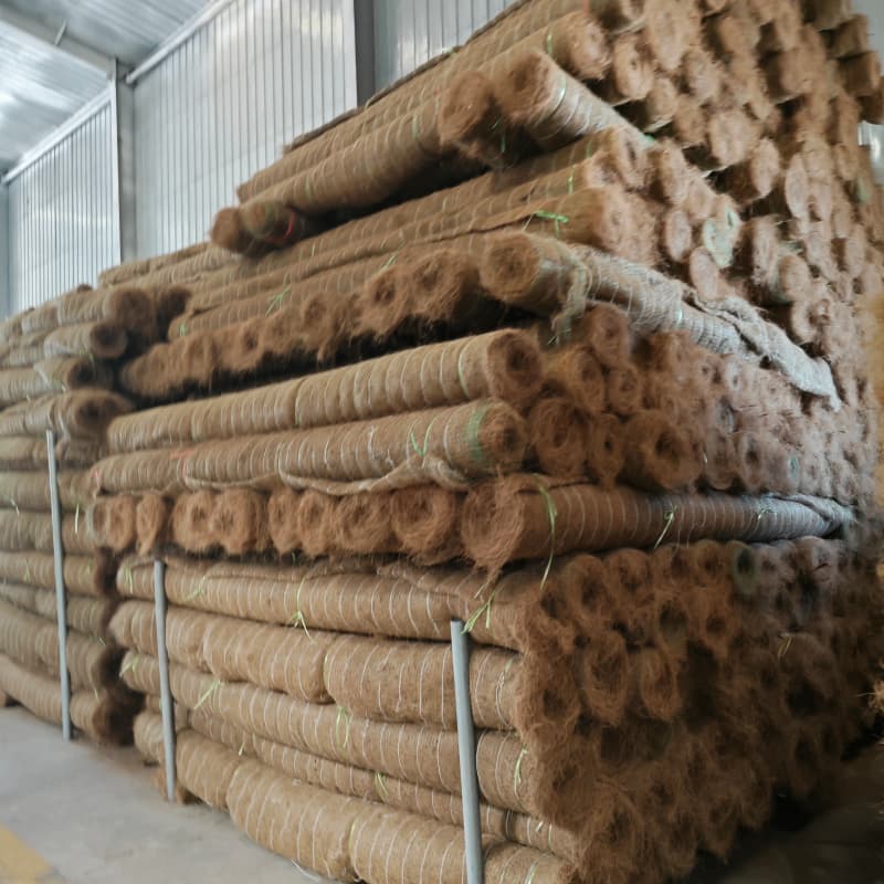 Coconut fiber erosion control blanket