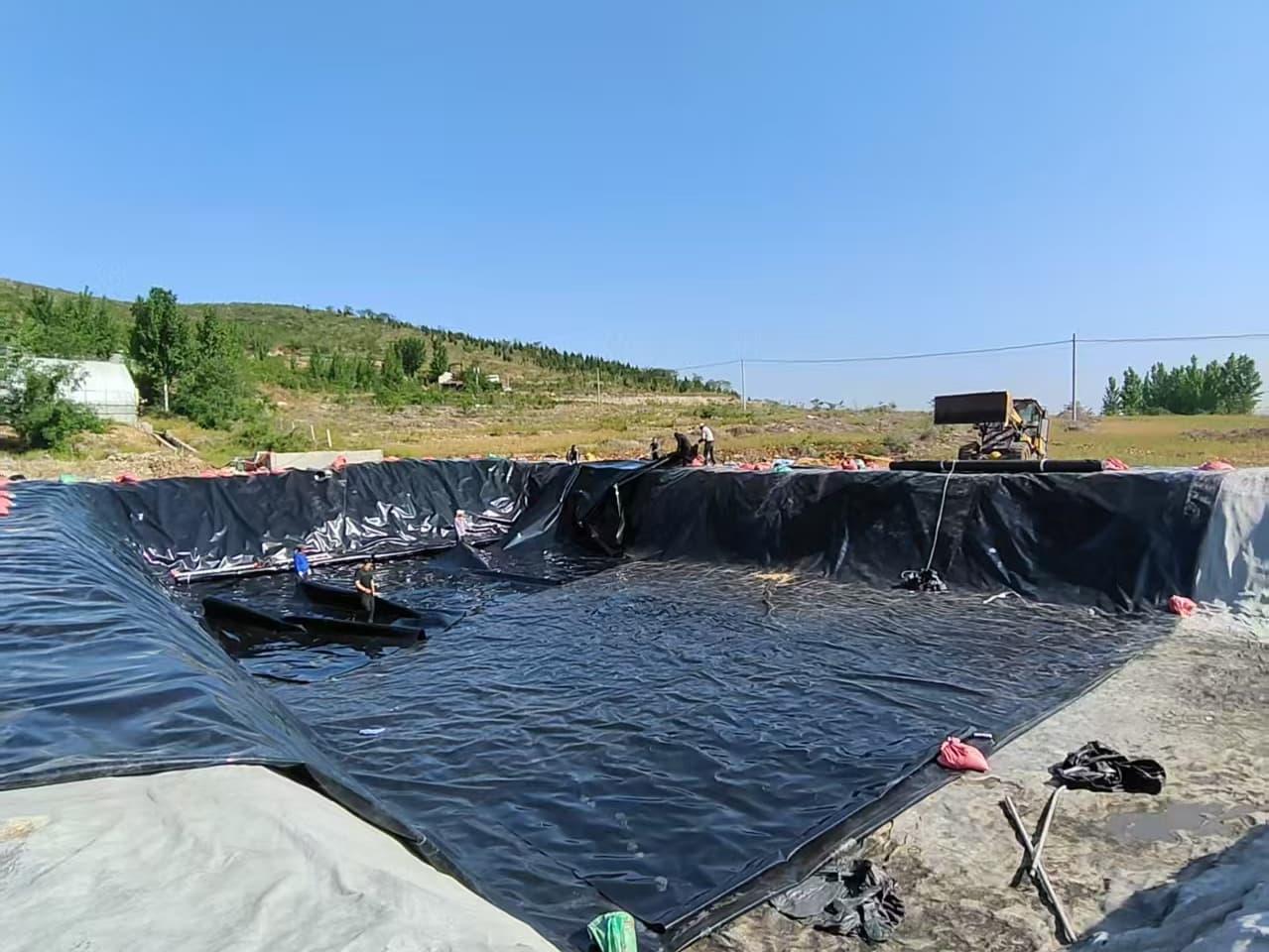 Geomembrane Production Site | Blown Film Extrusion Process