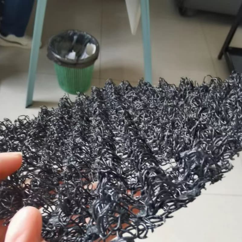 Synthetic polymer mat for slope stabilization